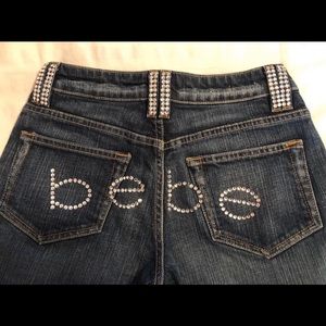 Bebe Rhinestone Jean size 27
